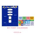Individual Kids Magnetic First Calendar Time Month Date Day Season Weather Learning Chart Board Early Educational Toy for Boys Girl.