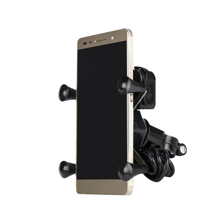 Motorcycle%20Mobile%20Phone%20Holder%20with%20USB%20Charging%20X%20Type%20Automatic%20Locking%202.1A%20Mobile%20Phone%20Navigation%20Stand%20Car%20Charger%20-%20Image%205