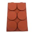 【happy one】3/6 Holes Large Round Disc Candy Silicone Mold Shallow Cylinder Cake DIY Handmade Chocolate Mold Silicone Baking Molds.