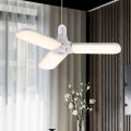 LED Bulb Super Bright Fordable Fan Blade Angle Adjustable Ceiling Lamp Home Energy Saving Lights - 50W (Pin Option) - Light.