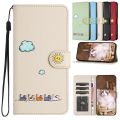 Kawaii Cat i Phone 15 Case on for iPhone 15 14 11 12 Pro Max 13 Mini Apple 6 7 8 Plus SE X XR XS Cases Leather Wallet Flip Cover. 