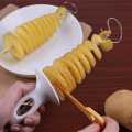 Potato Spiral Cutter - Set Plastic Potato Cutter - Create Fun Spiraled Potatoes With A Potato Spiral Cutter.