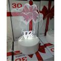3D Acrylic Night Light LED Light Table Bedroom Lamp Graphic lights 1 Pcs. 