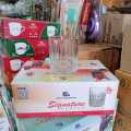 Transparent Diamond Design Coke Glass/Olila-S 202/Sorbot Glass (6 Pcs) Set.