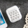 HoneyYami Red Love Heart Clear TPU Cover For Apple Airpods 2/1 3 Earphone Coque Soft Protector Funda Airpods Pro Pod Covers Earpods Case.