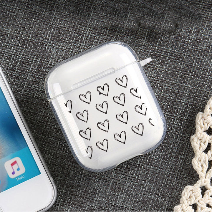 HoneyYami%20Red%20Love%20Heart%20Clear%20TPU%20Cover%20For%20Apple%20Airpods%202/1%203%20Earphone%20Coque%20Soft%20Protector%20Funda%20Airpods%20Pro%20Pod%20Covers%20Earpods%20Case%20-%20Image%203