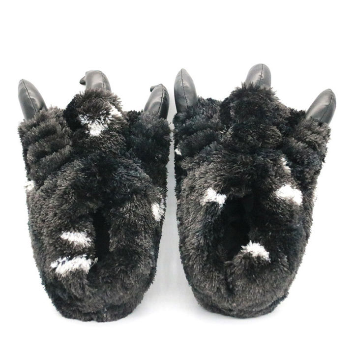 Animals%20Beast%20Claw%20Shoes%20Slides%20for%20Men%20Fun%20Chunky%20Fuzzy%20Slippers%20Male%20Plush%20Warm%20Bear%20Paw%20Lovers%20Funny%20slippers%20-%20Image%202