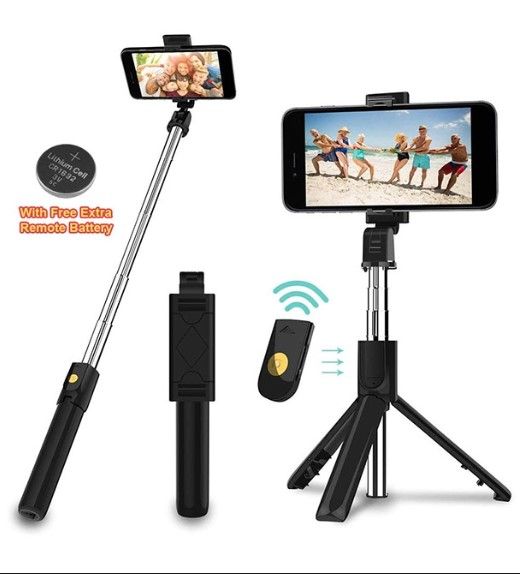 Q07%20Selfie%20Stick%20Foldable%20Mini%20Tripod%20Bluetooth%20Remote%20Shutter%20for%20%E2%80%8DSmart%20Phone%20(100cm)%20-%20Image%203