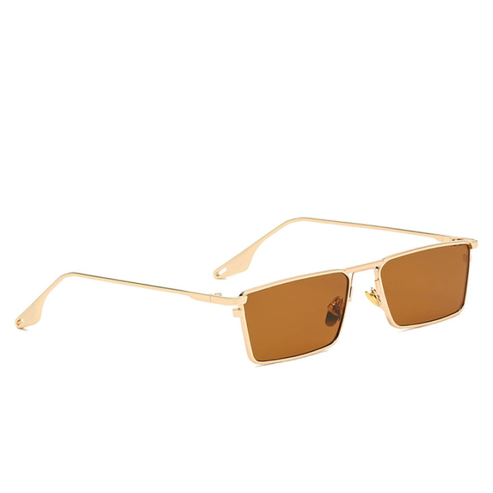 CATERSIDE%20Small%20Rectangle%20Sunglasses%20Men%20Women%20Classic%20Gold%20Black%20Lens%20Metal%20Square%20Vintage%20Frame%20Sports%20Dropship%20Eyewear%20UV400%20-%20Image%203