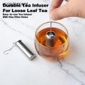 Easy-to-use Tea Infuser with Fine Filter Holes Tea Strainer Stainless Steel Secure Lid Fine Mesh with Handle Simple Operation Food-grade Infuser Tea Infuser with Lid Buckle Design.
