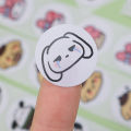 200/1000pcs Stickers 1roll Round Labels Sanrio Kuromi My Melody Cute Stickers Party Decoration. 