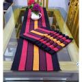 Dining Table Runner With 6 Pcs Mat. 
