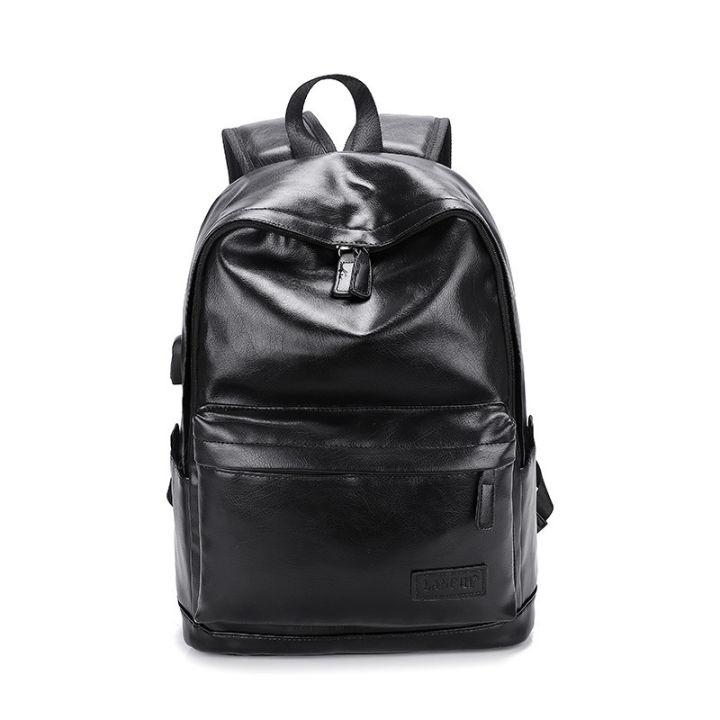 New%20Korean%20version%20backpack%20simple%20men's%20backpack%20solid%20color%20pu%20leather%20business%20backpack%20female%20school%20bag%20leisure%20travel%20bag%20-%20Image%204