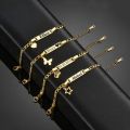 Gold Plated Personalized Baby Bracelet Customized Name Jewelry Nameplate Engraved Bangle Children's Jewelry for Boy Girls Gift. 
