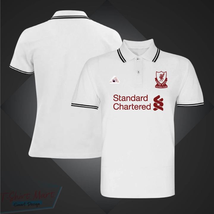 Liverpool Short Sleeve Collar Polo Football Jersey For Men - Half Sleeve Collar Polo liverpool t shirt - Liverpool Fan Jersey