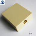 Rosette Box- (Single Dual Port RJ11 Telephone Wall Jack Telephone Modular Box) 1Pcs.