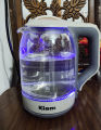 Kiam Electric Kettle BL-002 (1.8 L) With Glass kettle - Automatically turns Off - Automatic Over Heat Protection. 