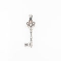 Light luxury niche design high-end titanium steel jewelry men's gemstone personalized key Douyin live broadcast non-fading sweater.