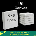 Hp white canvas  6x6 .. 3pcs. 