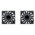 2X Mute 120mm 12cm PWM Cooling Fan Slim 12mm, 120X120X12mm DC 12V 0.20A 1400RPM Computer PC Case Chassis Cooler Quiet. 