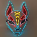 Halloween Mask Cute Cat Fox Vendetta EL Wire Mask Flashing Cosplay LED neon Costume Mask for Glowing Dance Carnival Party Masks. 