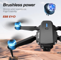 E88 EVO Professional E88 PRO Brushless Motor RC Dron 8K Dual Camera Optical Flow Foldable Helicopter Aircraft Quadcopter Drone.