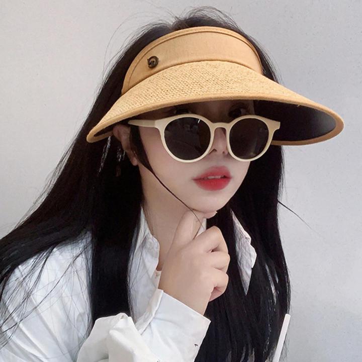 3C VictoryEagle】Straw Sun Hat Women Luxury Hair Hoop Female