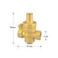 Adjustable Brass Water Pressure Reducing Valve Reliable DN15 1/2' Reducing pressure Adjustable Reducer Gauge Regulator Valve.