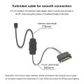 ARGB 5V 3PIN To SATA Interface Extension Cable Mini Adapter Controller RGB Sync Controller Cable for PC Fan Light Strip. 