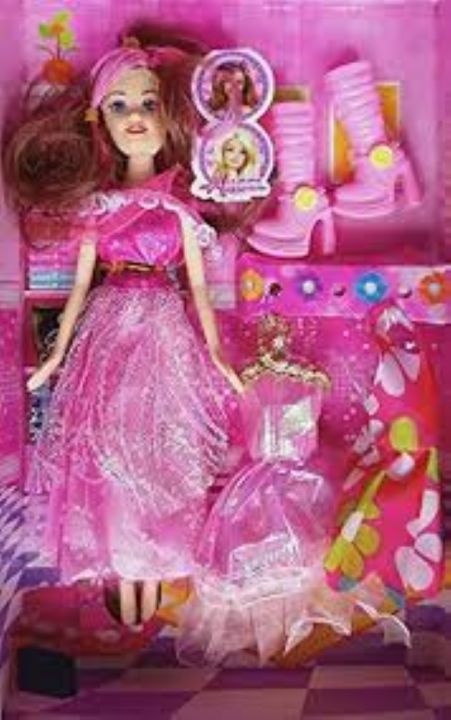 Barbie Princess Doll Set Fashion Doll Pink - Pink - Doll