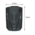 Car Radar Detector 360 Degrees Speed Radar Long Range Voice Alert Laser Radar Detector V7/12V Speed Voice Alarm for Vehicles-Red.