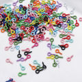 50 Pieces Colorful Small Mini Eyes Eye Needle Hook Eyelet Thread Gold Buckle Jewelry Making DIY. 