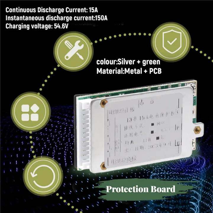 13S%2048V%2015A%20Li-Ion%20Lipolymer%20Battery%20BMS%20PCB%20Board%20with%20Heatsink%20-%20Image%205