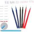 Retractable Erasable Gel Pens Make Mistakes Disappear Comfort Grip Black Red Blue Ink for Writting Note Taking Crossword Puzzles. 