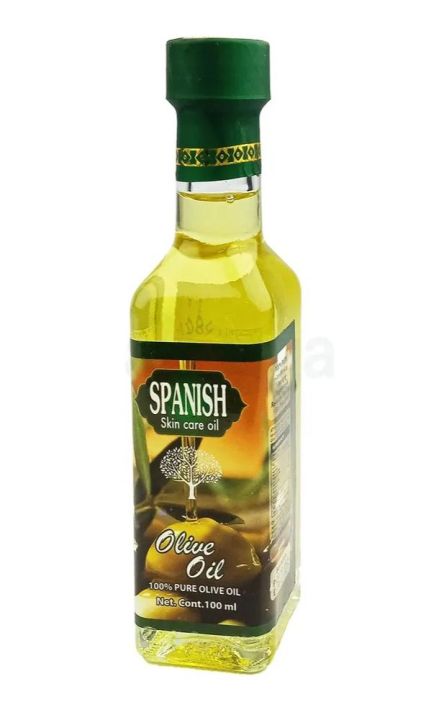 Real & Co. Spanish Skin Care Olive Oil 100ml: 100% Pure for Radiant Skin & Hair