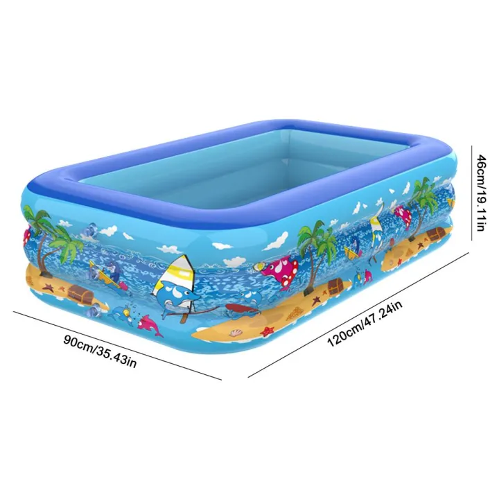 Inflatable%20Swimming%20Pool%20Large%20Family%20Pools%20120cm%20Rectangle%20Framed%20Children%20Swimming%20Pool%20Summer%20Outdoor%20Kids%20Baby%20Bathtub%20Toys%20-%20Image%207