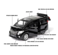 1:24 Toyota Alphard MPV Diecasts Car Simulation Steering Shock Toy Vehicles Metal Car 6 Doors Open Model Car Sound Light Toys For Children Gift. 
