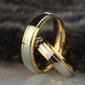 Ramos Stainless steel Wedding Ring Simple Design Couple Alliance Ring 4mm 6mm Width Band Ring for Women and Men.