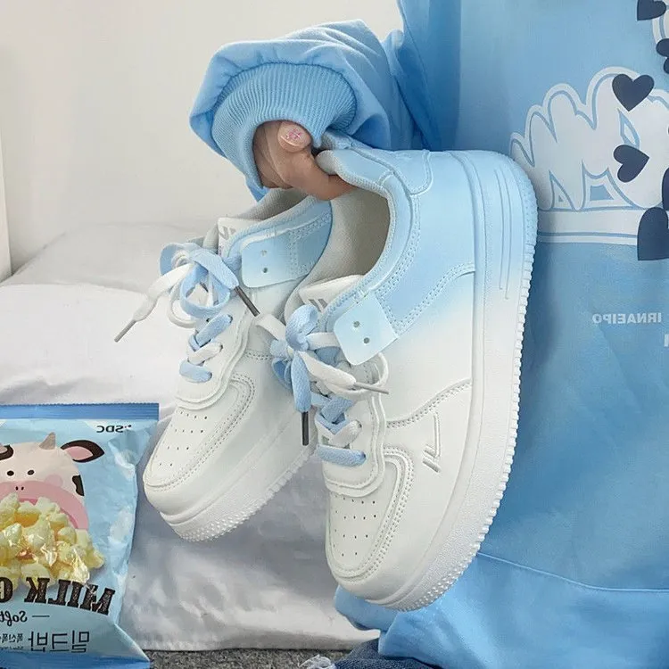 Japanese gradient color big-toe shoes for women 2023 summer new