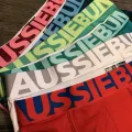 Aussiebum wide brim candy color men's underwear four corner boxer underwear breathable elastic fiber. 