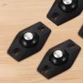 Steel Ball Castor Set, 4pcs Swivel Wheels Caster for Furniture, Smooth & Low Noise, 360 Degree Rotation Paste Pully , Black. 