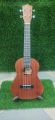 Authentic Aban 24 inch solid Mehogony top Concert Ukulele bundle- Padded Bag, Picks, Strings , Strap.