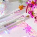 40 Pcs 59 cm x 57 cm Cellophane Wrap Paper Iridescent Film Gift Wrap. 