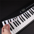 2X Piano Keyboard Stickers Grand/Electric Piano 61 Keys Stave Notation Note Strip Label Symbol for Beginners Students.