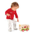 Kids Montessori Wooden Assembly Shape Matching Train Toy Puzzles Building Blocks Educational Toy Teaching Aids. 