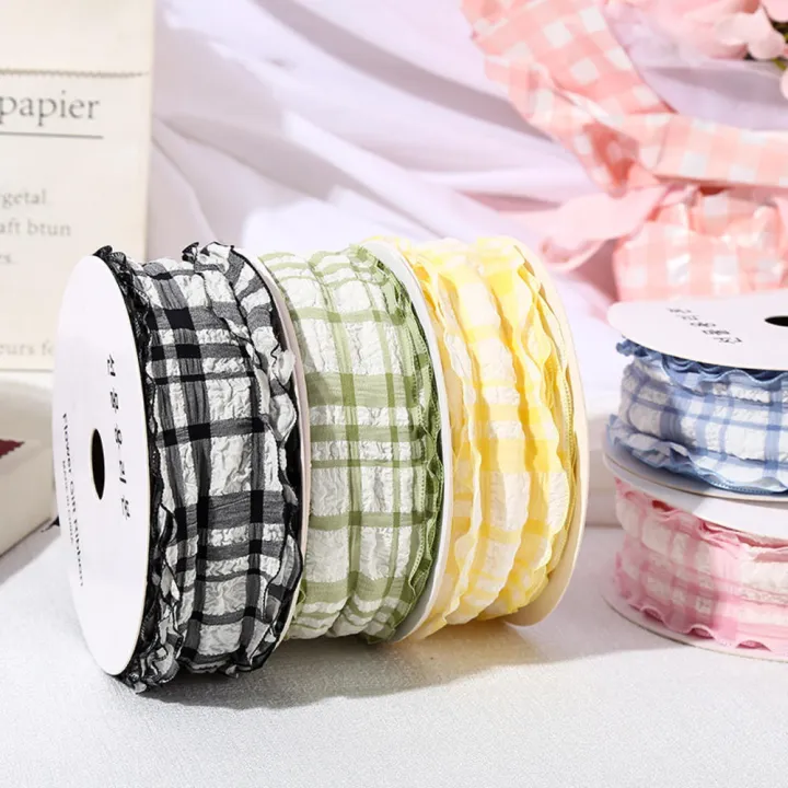 4cm%20Wide%20Pleated%20Plaid%20Ribbons%20Fashionable%20Satin%20Plaid%20Puff%20Plaid%20Ribbons%20Pleated%20Satin%20Ribbons%20for%20Bouquets%20Gift%20Wrapping%20-%20Image%205