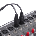 2RCA to 2xLR 3-Core XLR Cable Mixer Power Amplifier 2 RCA to 2 XLR Male HiFi Stereo Audio Connection Mic Cable Active Speaker Microphone Audio Cable.