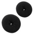 Black Bun Hair Accessory Set [PACK OF 2] - Hair Band. 