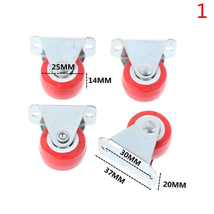 4pcs%201.5inch%20Furniture%20Casters%20Wheels%20Red%20Rubber%20Swivel%20Caster%20Roller%20Wheel%20Sunlight%20Mall%20-%20Image%203