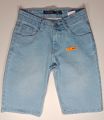 Light blue 3 quarter stone washed soft denim pant for 4-6 years boy.(waist 23 inch , long 17.5 inch). 